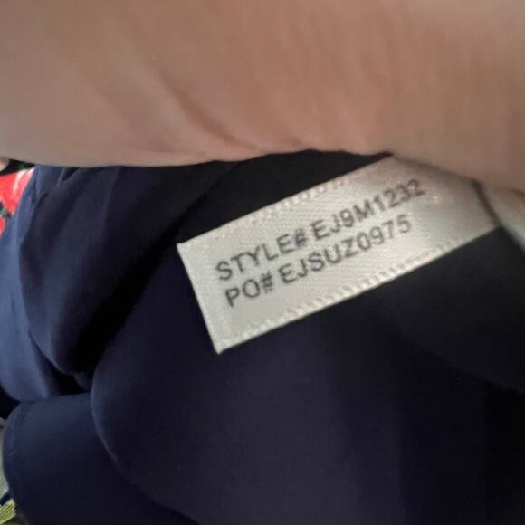 ELIZA J Fit & Flare Cocktail Dress Spaghetti Strap Floral Print Blue Size 6 - Picture 6 of 9